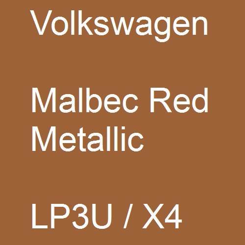 Volkswagen, Malbec Red Metallic, LP3U / X4.